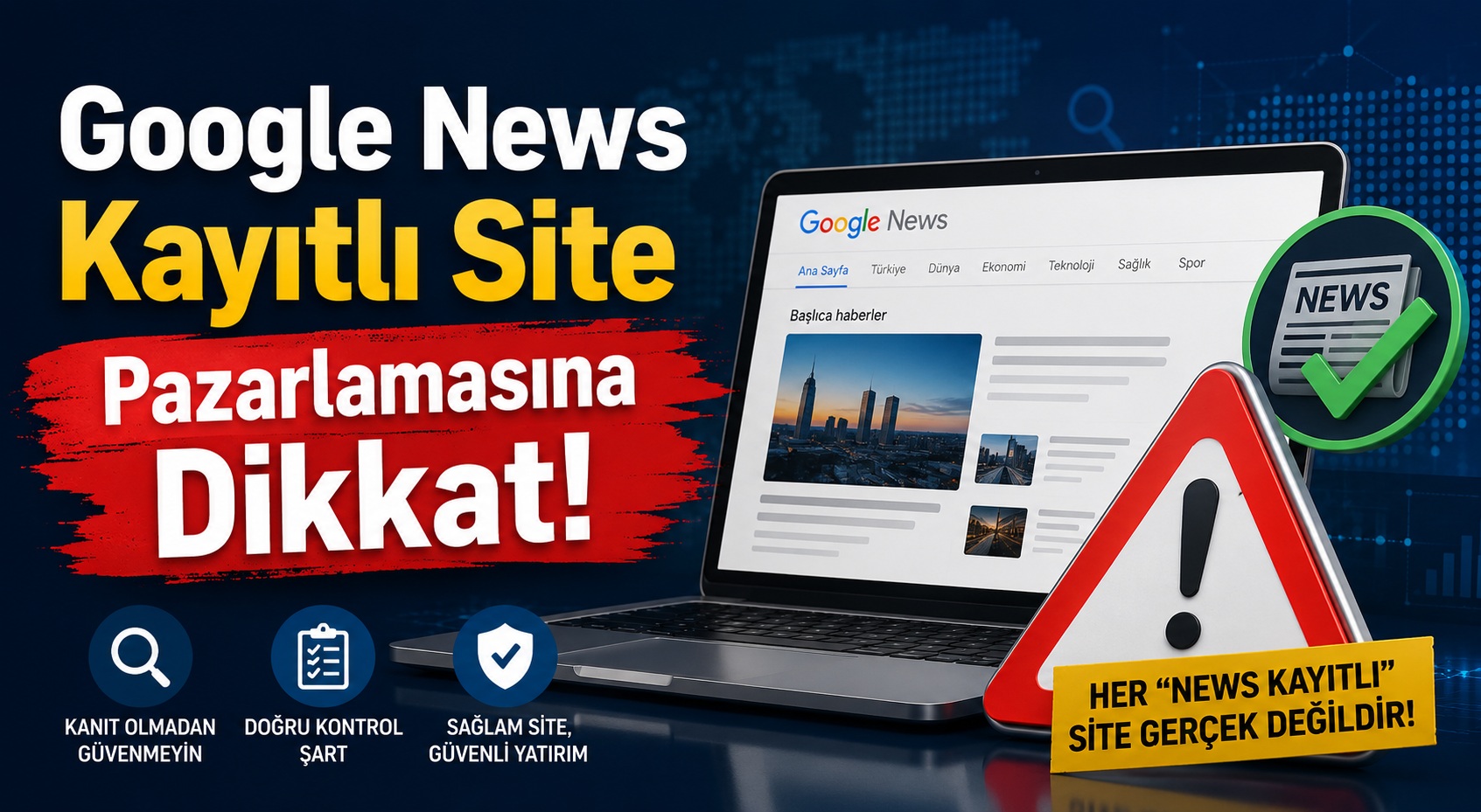 “Google News Kayıtlı Site” Pazarlamasına Dikkat!